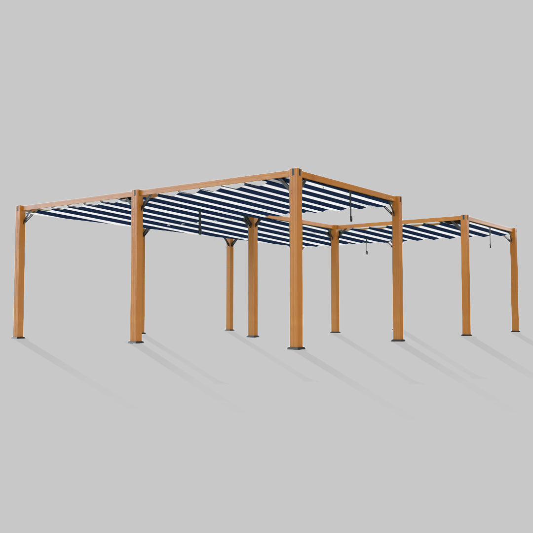 #configuration pergola_U shape #frame colour_Wood