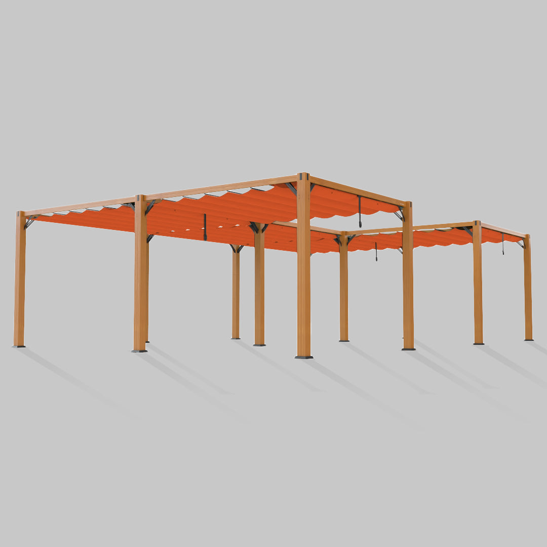 #configuration pergola_U shape #frame colour_Wood