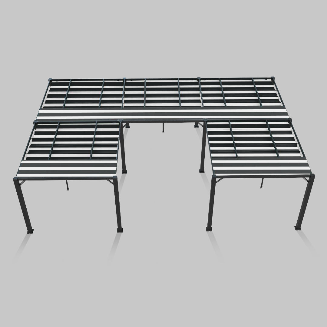 #configuration pergola_U shape #frame colour_Aluminum