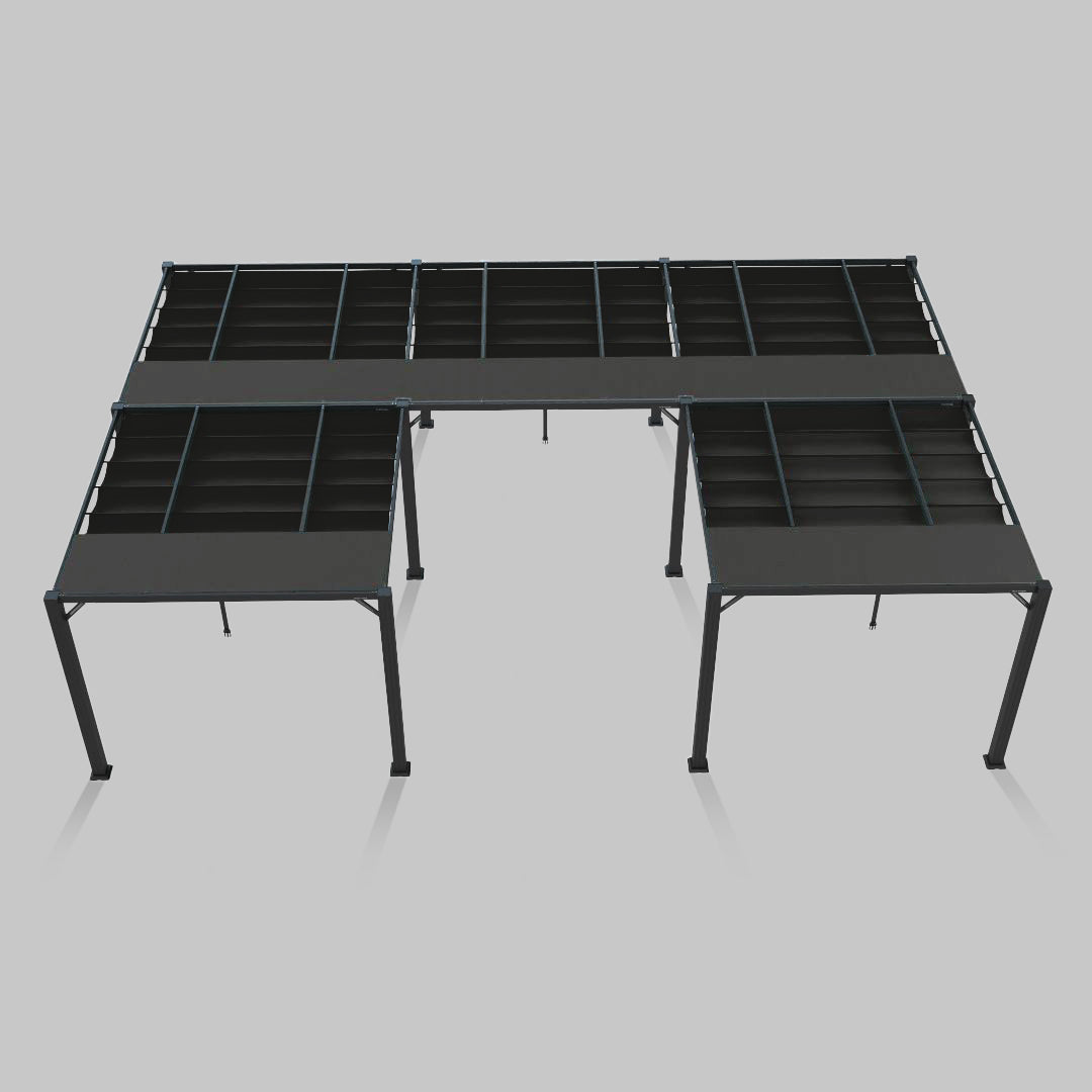 #configuration pergola_U shape #frame colour_Aluminum