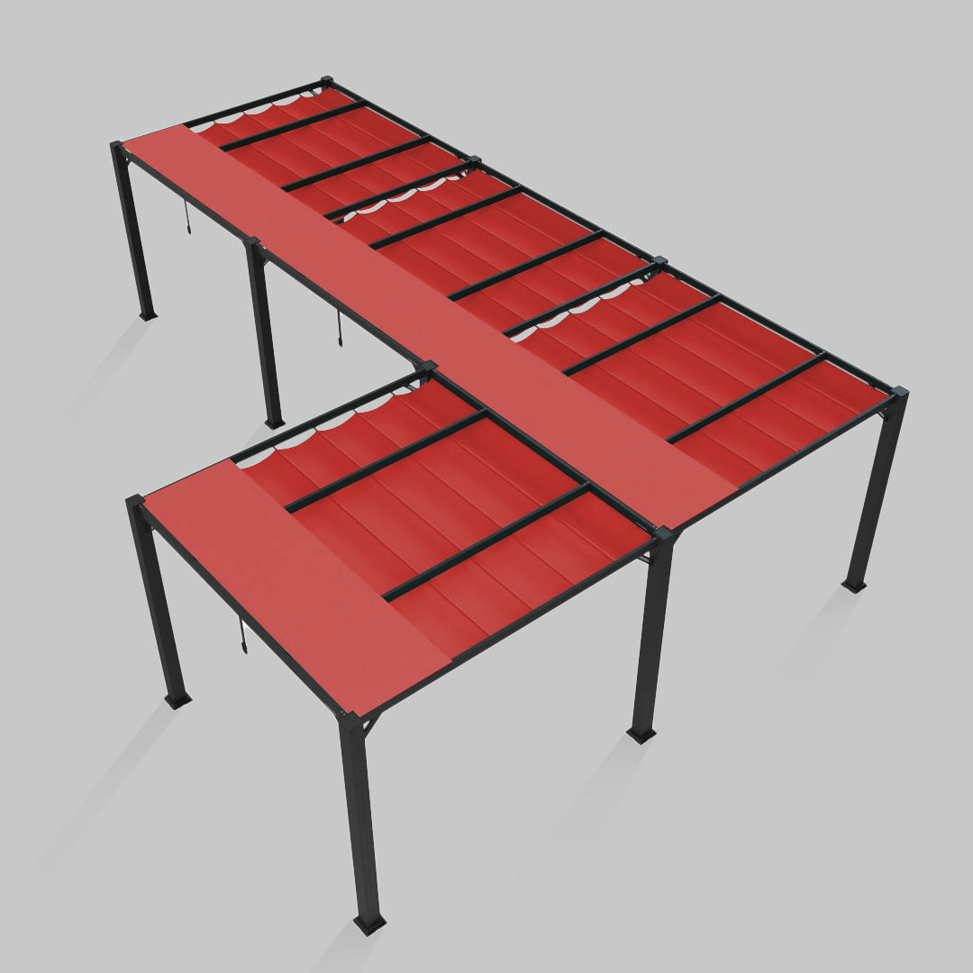 #configuration pergola_L shape #frame colour_Aluminum