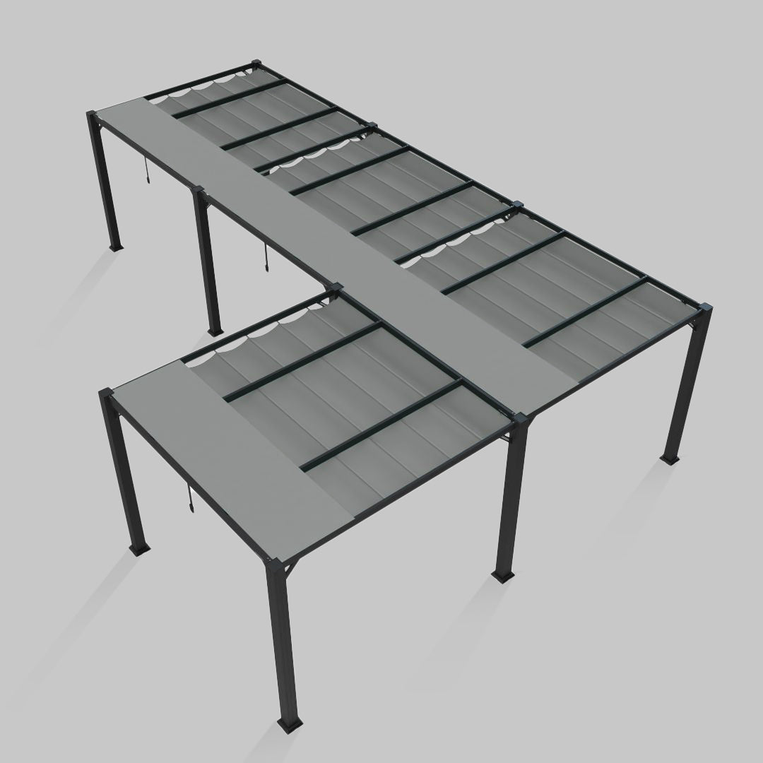 #configuration pergola_L shape #frame colour_Aluminum