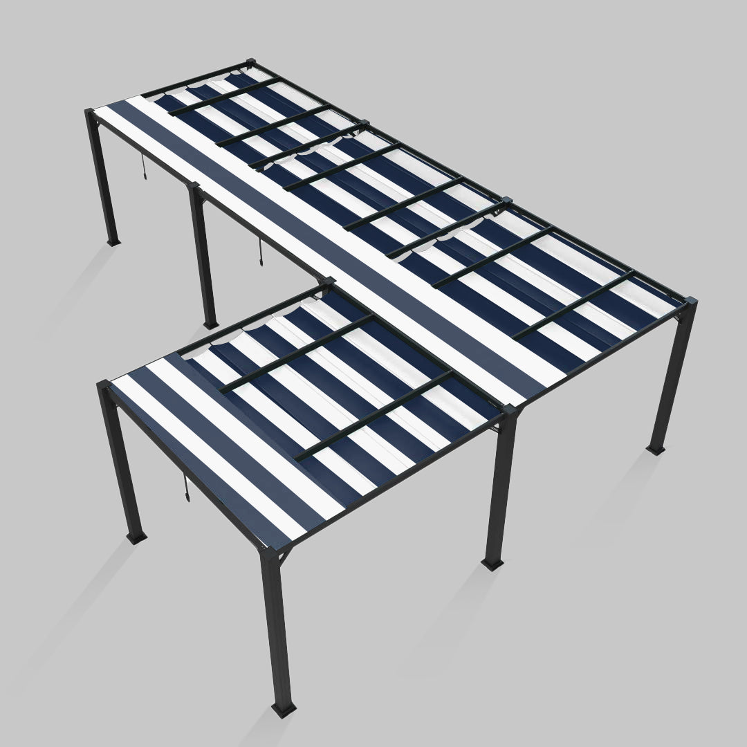 #configuration pergola_L shape #frame colour_Aluminum