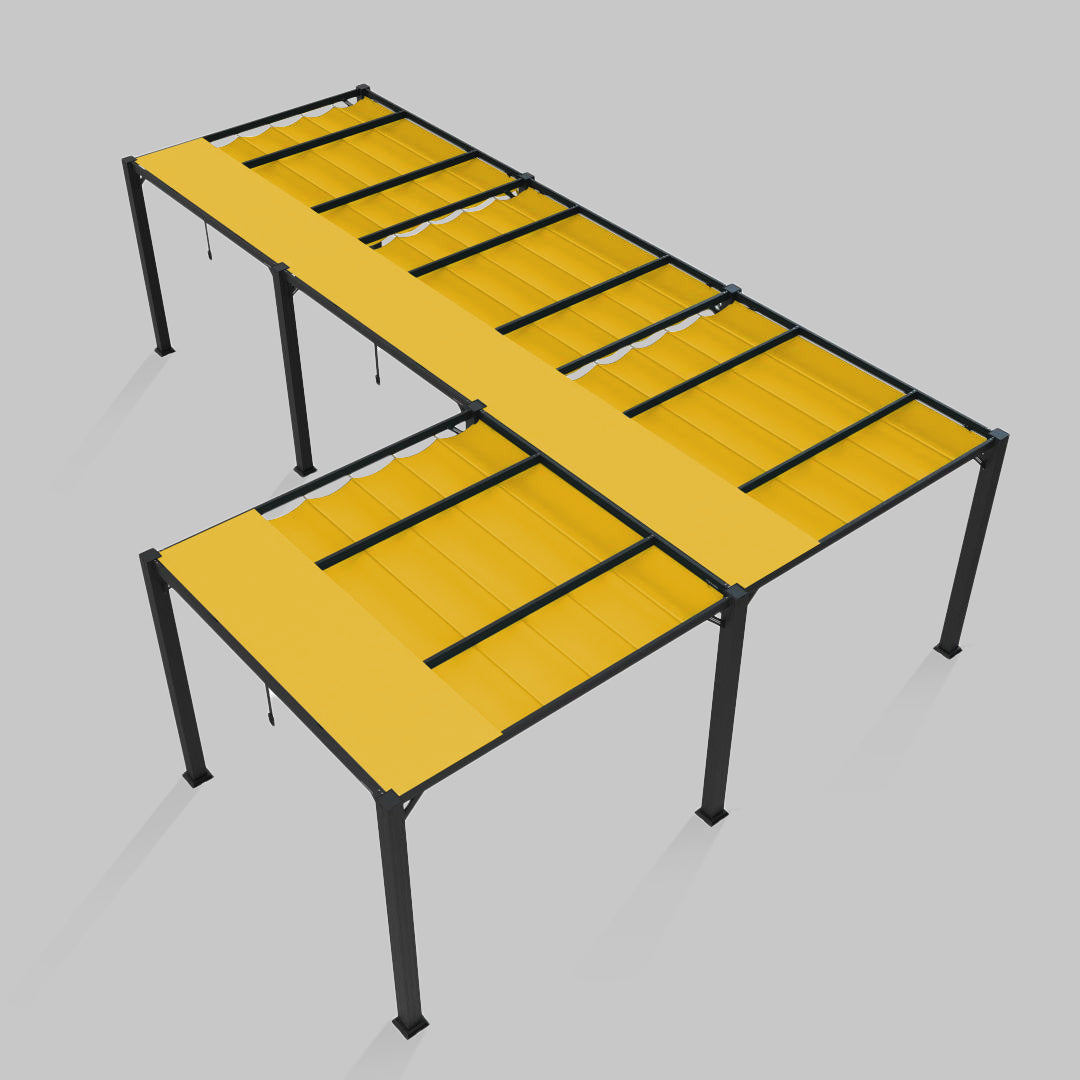 #configuration pergola_L shape #frame colour_Aluminum