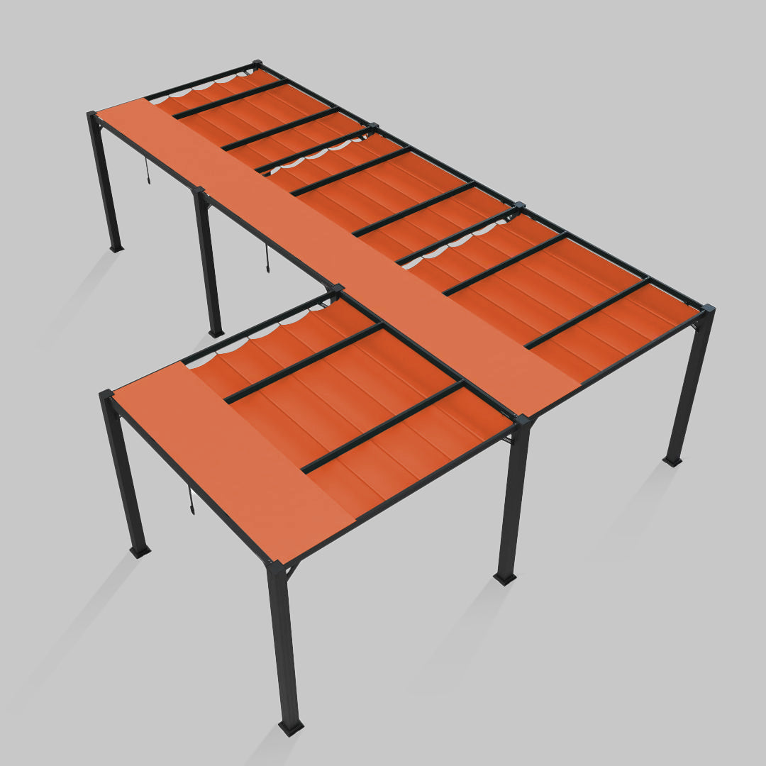 #configuration pergola_L shape #frame colour_Aluminum