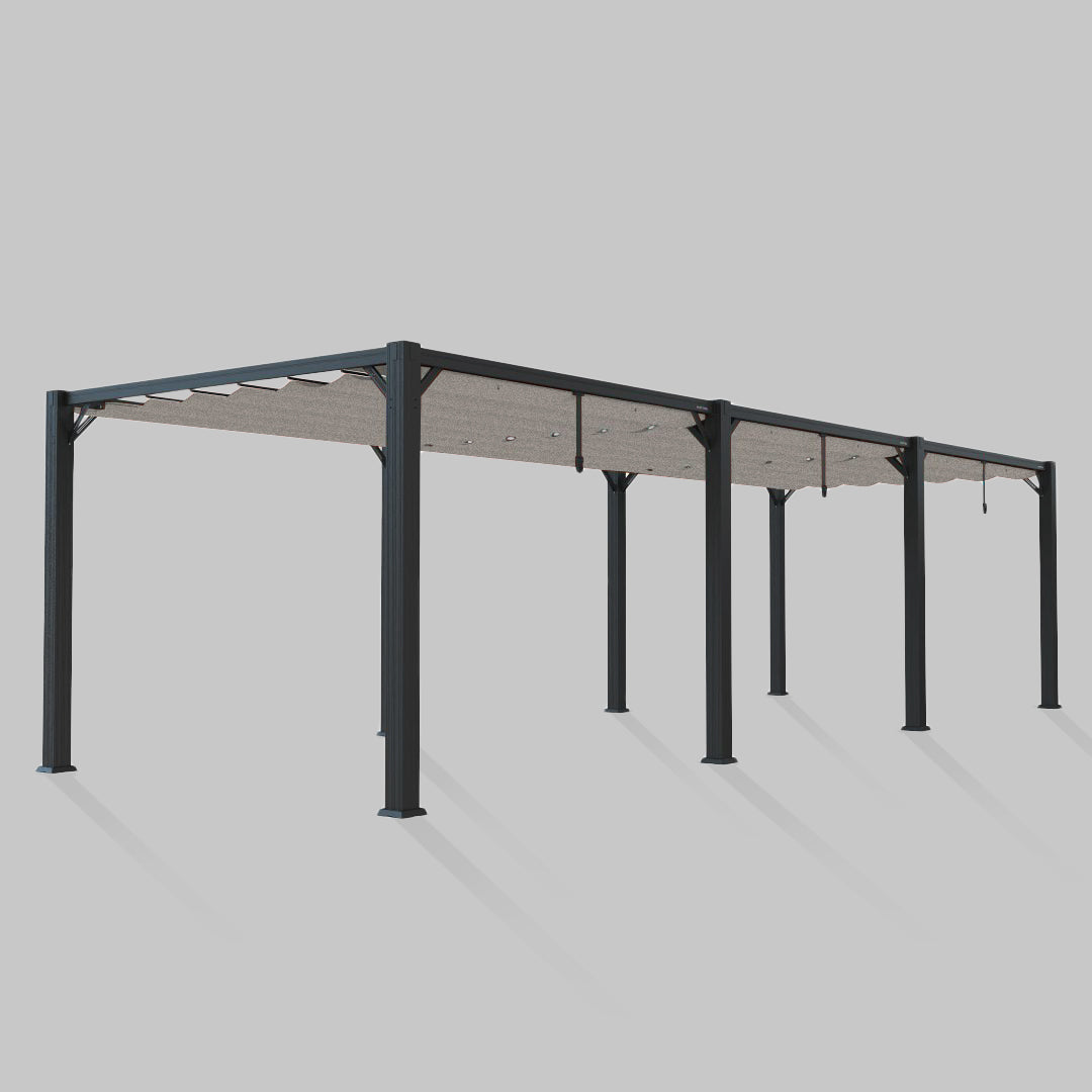 #configuration pergola_triple #frame colour_Aluminum