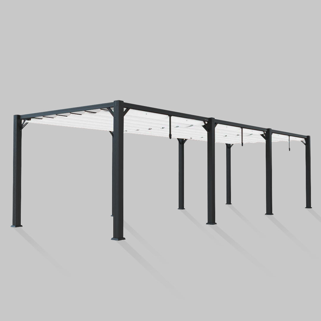 #configuration pergola_triple #frame colour_Aluminum
