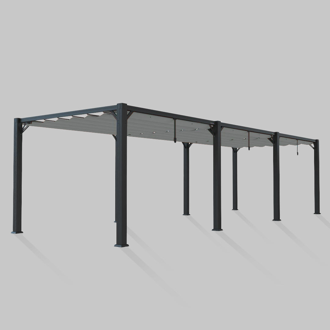 #configuration pergola_triple #frame colour_Aluminum