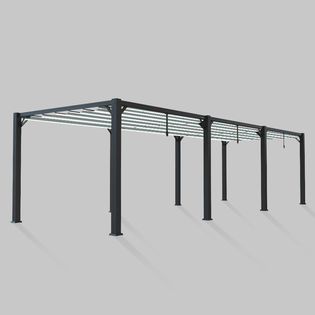#configuration pergola_triple #frame colour_Aluminum