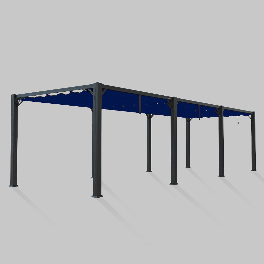 #configuration pergola_triple #frame colour_Aluminum