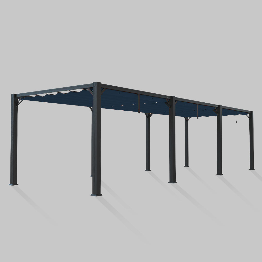 #configuration pergola_triple #frame colour_Aluminum