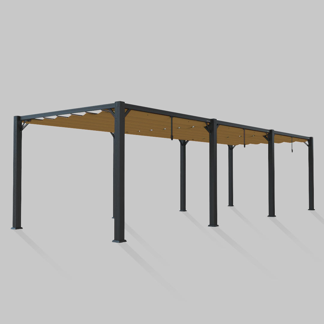 #configuration pergola_triple #frame colour_Aluminum