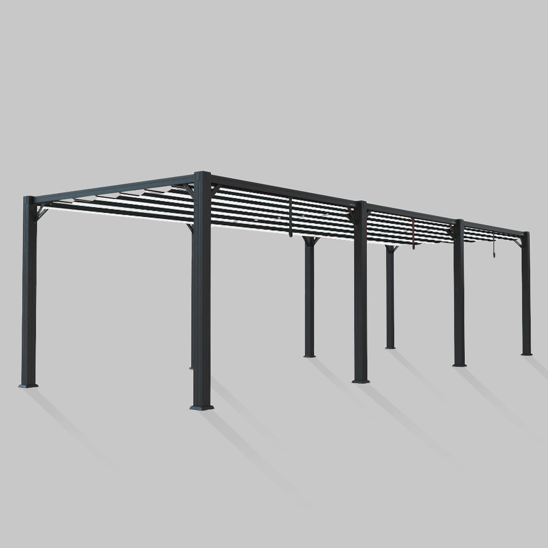 #configuration pergola_triple #frame colour_Aluminum