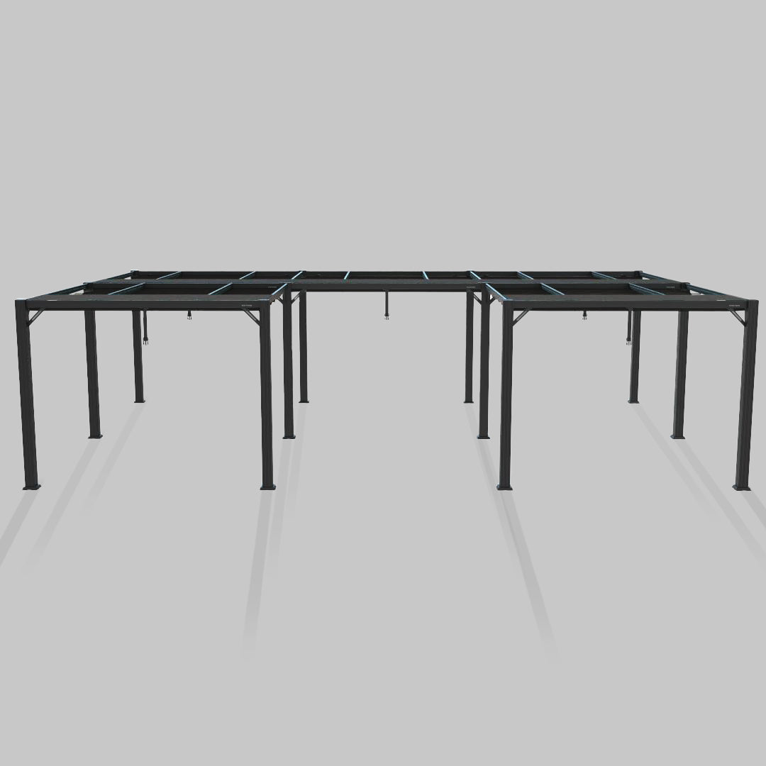 #configuration pergola_U shape #frame colour_Aluminum