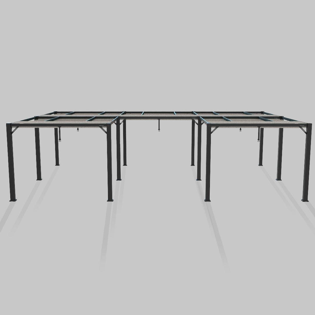 #configuration pergola_U shape #frame colour_Aluminum