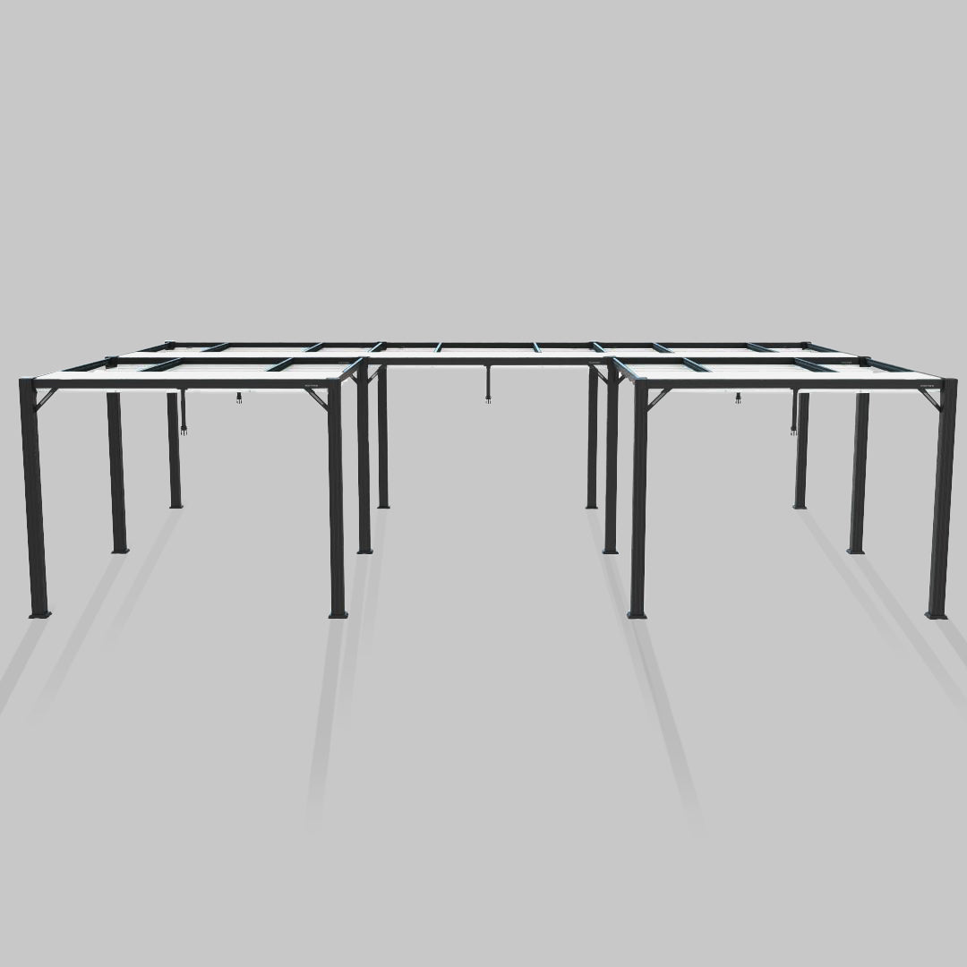 #configuration pergola_U shape #frame colour_Aluminum