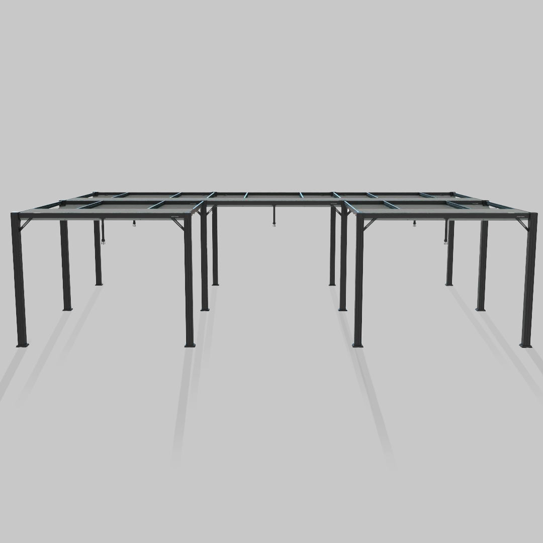 #configuration pergola_U shape #frame colour_Aluminum