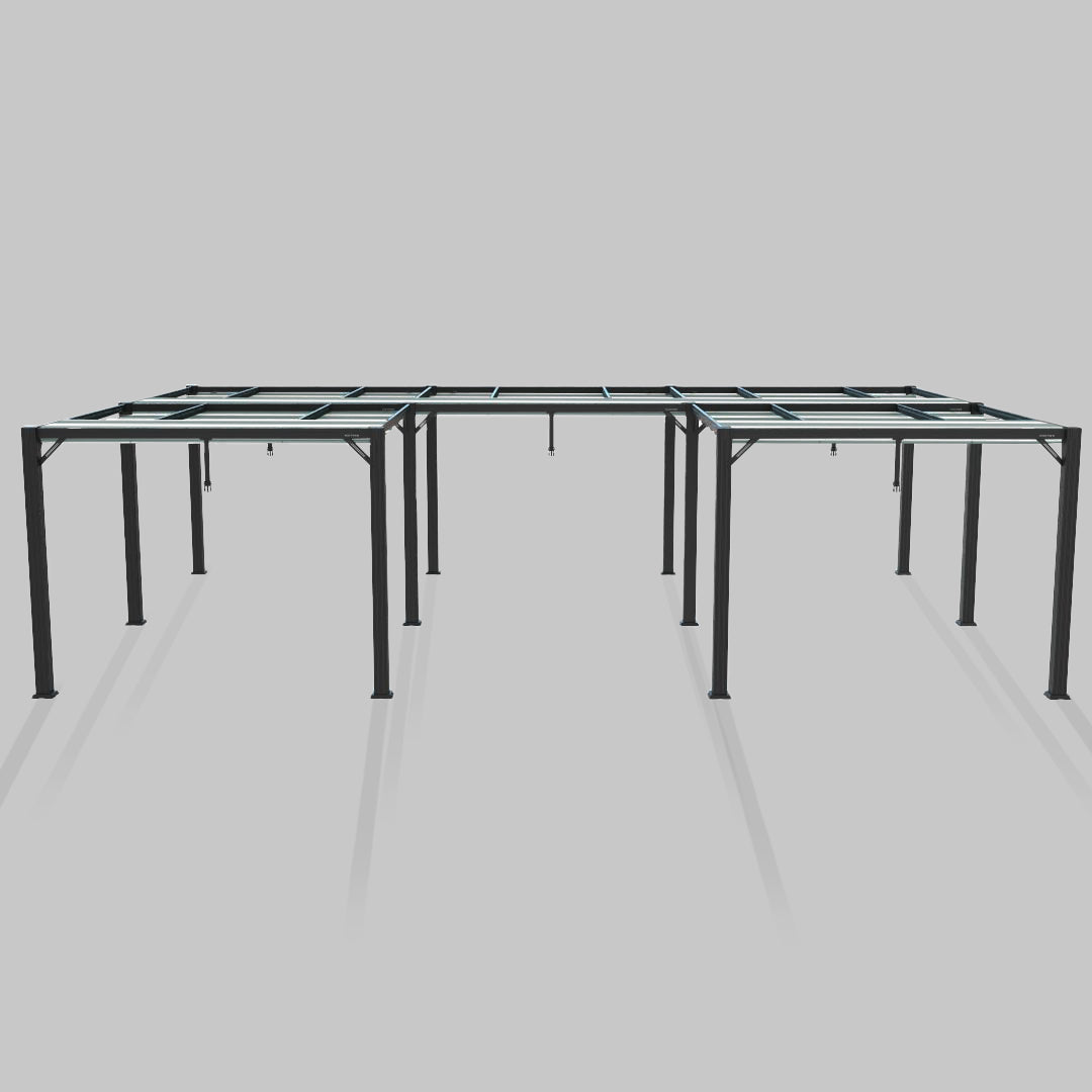 #configuration pergola_U shape #frame colour_Aluminum