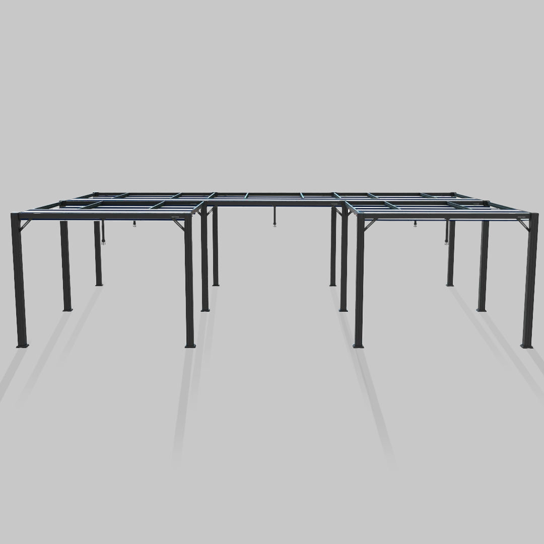 #configuration pergola_U shape #frame colour_Aluminum