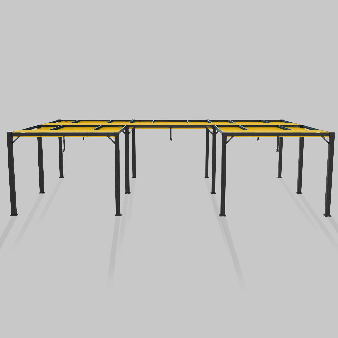 #configuration pergola_U shape #frame colour_Aluminum