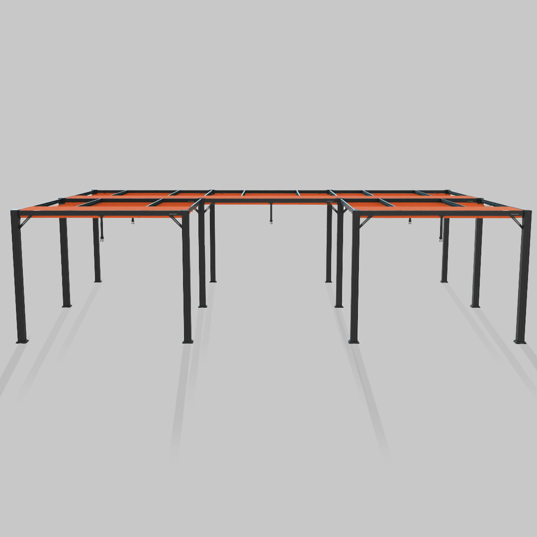 #configuration pergola_U shape #frame colour_Aluminum