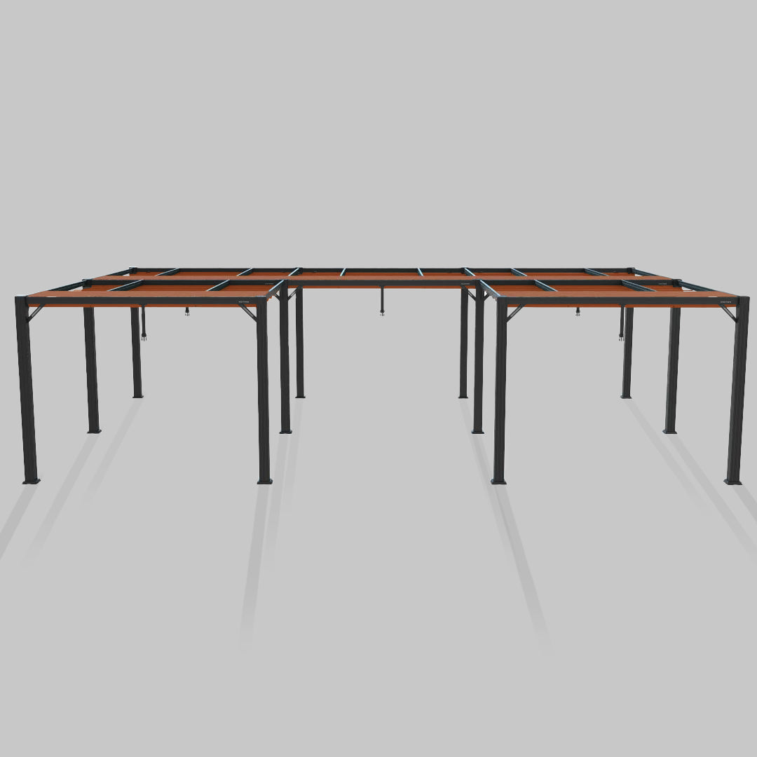 #configuration pergola_U shape #frame colour_Aluminum