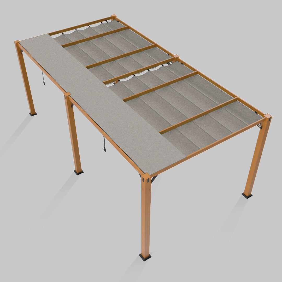 #configuration pergola_double #frame colour_Wood