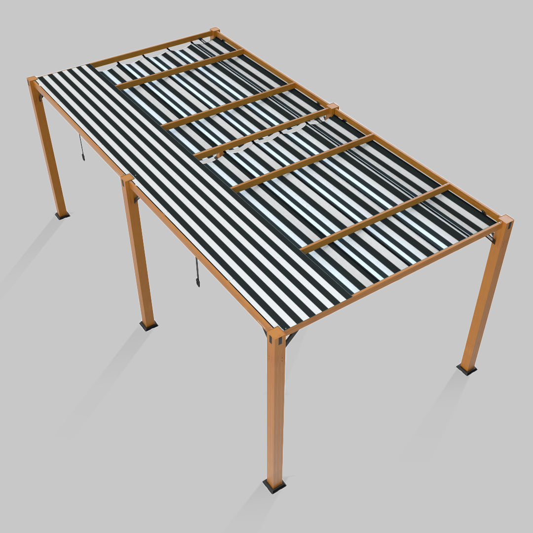 #configuration pergola_double #frame colour_Wood