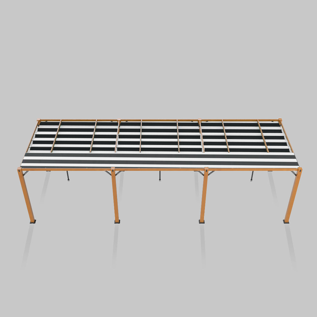 #configuration pergola_triple #frame colour_Wood