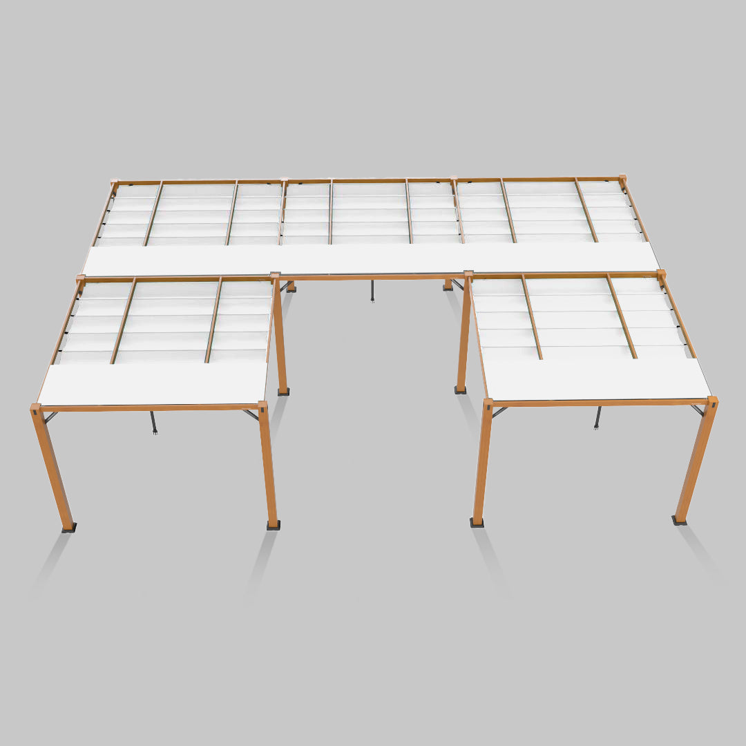 #configuration pergola_U shape #frame colour_Wood