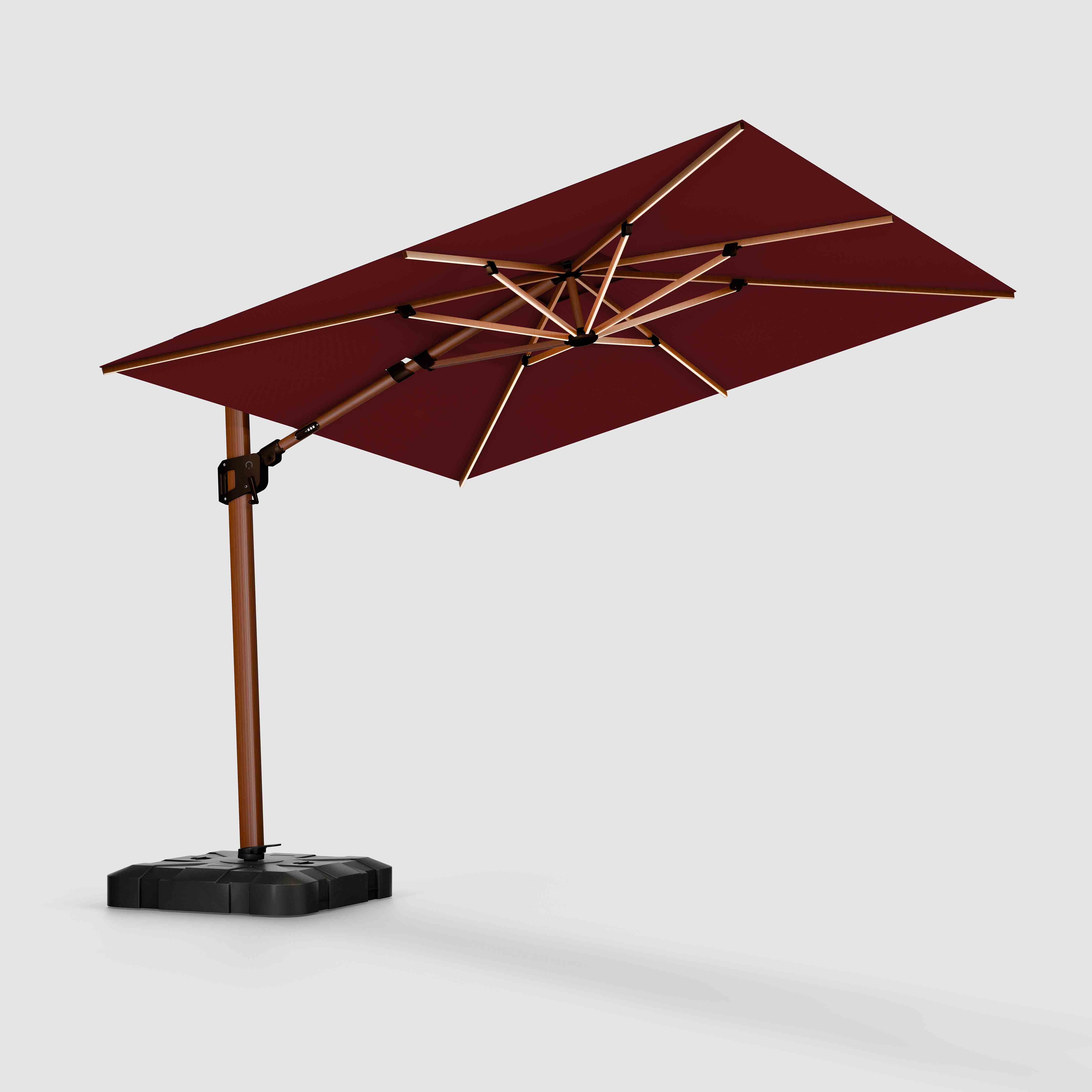 The Supreme Wooden™ - Sunbrella Burgundy