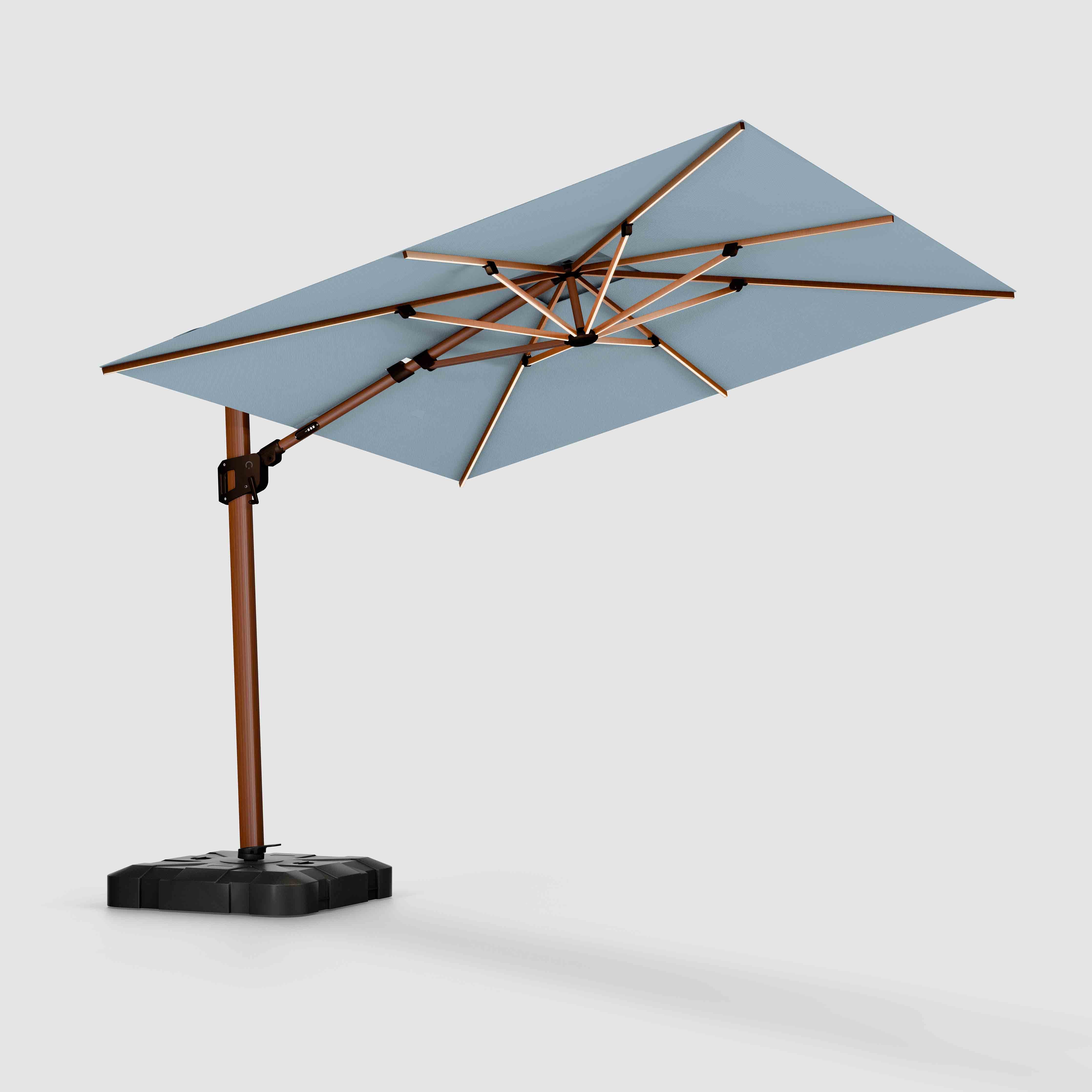 The Supreme Wooden™ - Sunbrella Canvas Haze