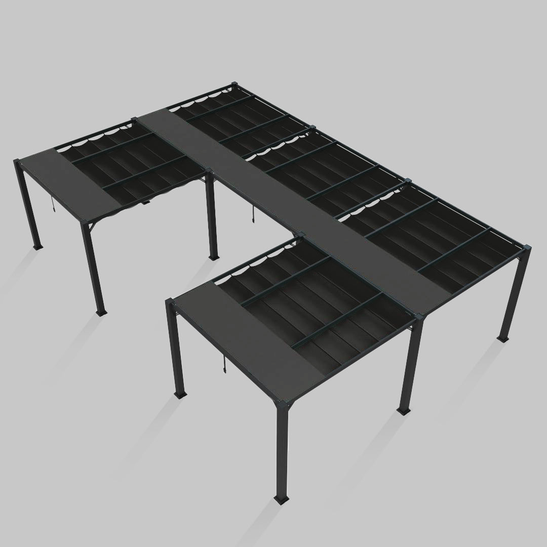 #configuration pergola_U shape #frame colour_Aluminum