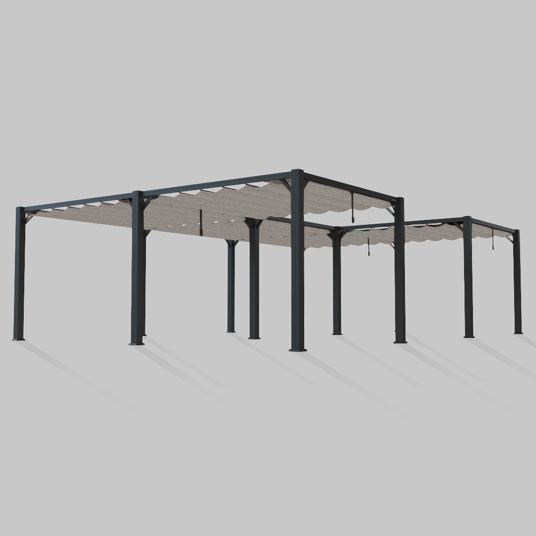 #configuration pergola_U shape #frame colour_Aluminum
