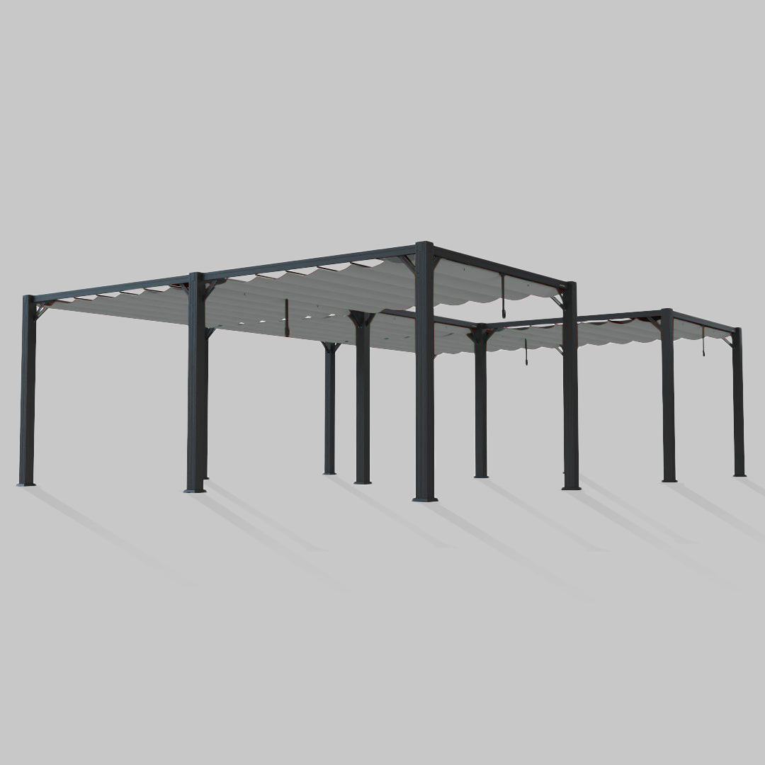 #configuration pergola_U shape #frame colour_Aluminum