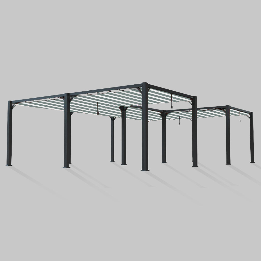 #configuration pergola_U shape #frame colour_Aluminum