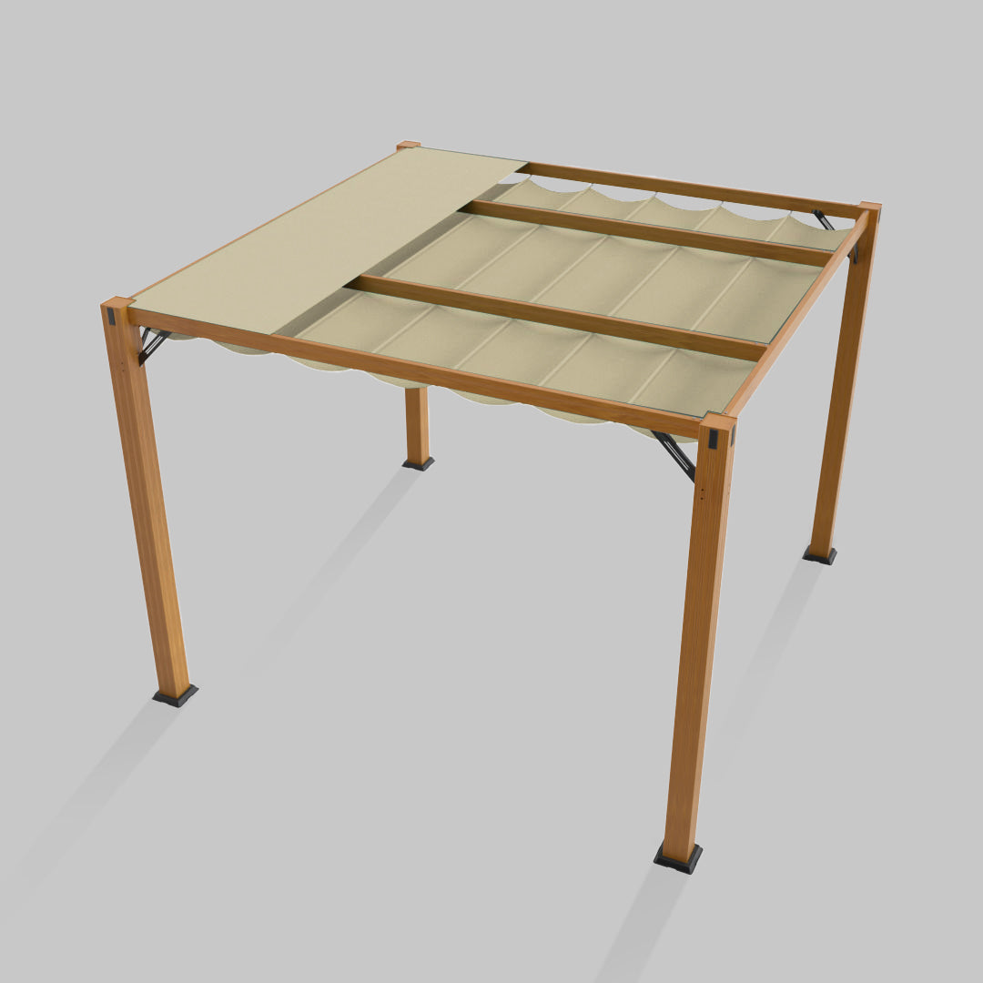 #configuration pergola_single #frame colour_Wood