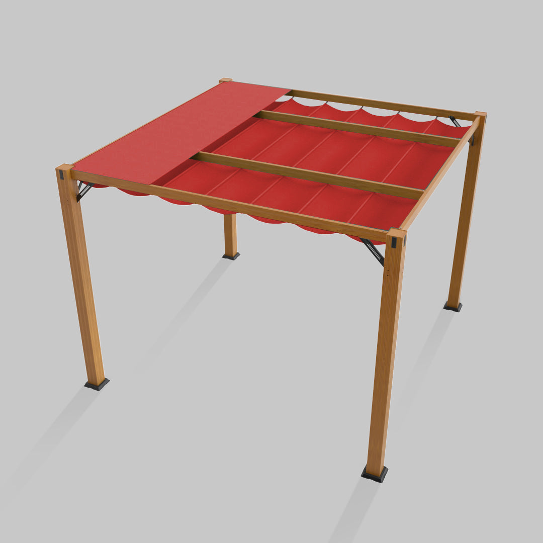 #configuration pergola_Single #frame colour_Wood