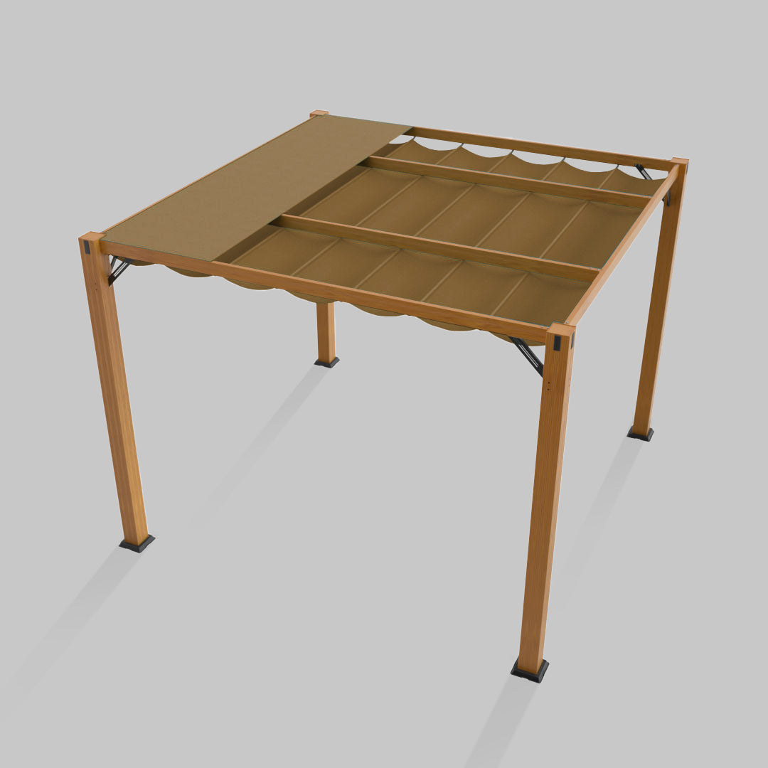 #configuration pergola_single #frame colour_Wood