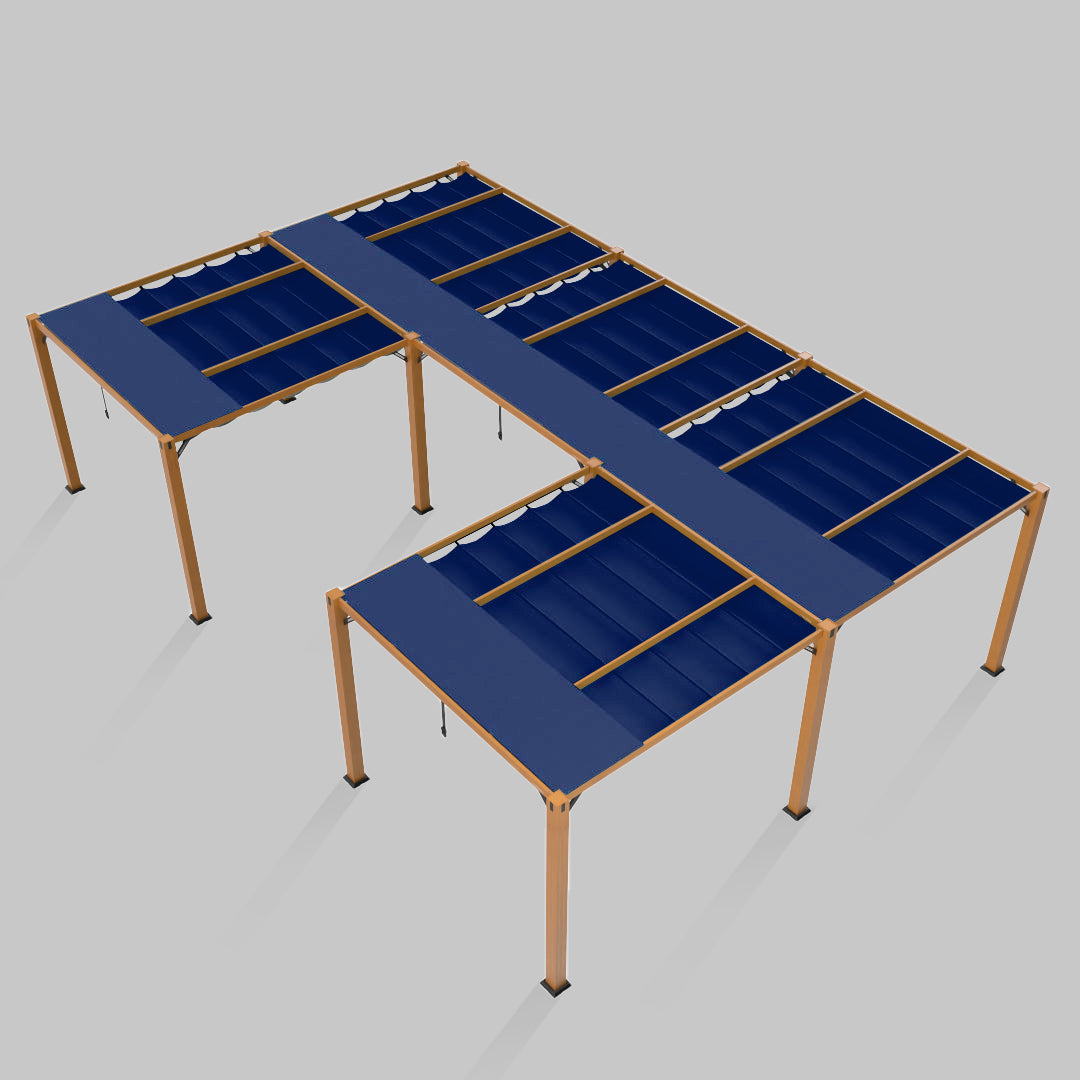 #configuration pergola_U shape #frame colour_Wood