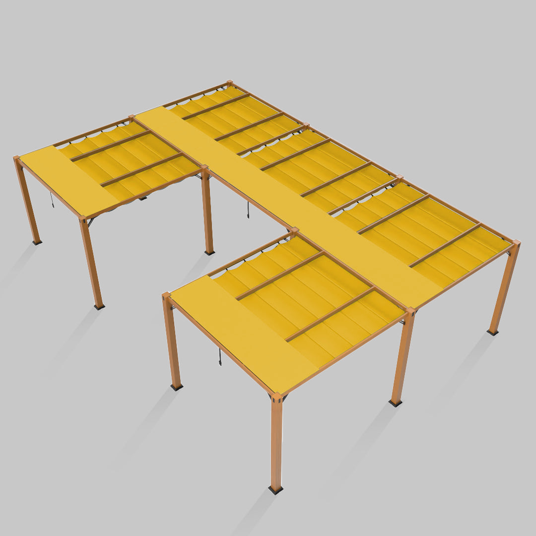 #configuration pergola_U shape #frame colour_Wood