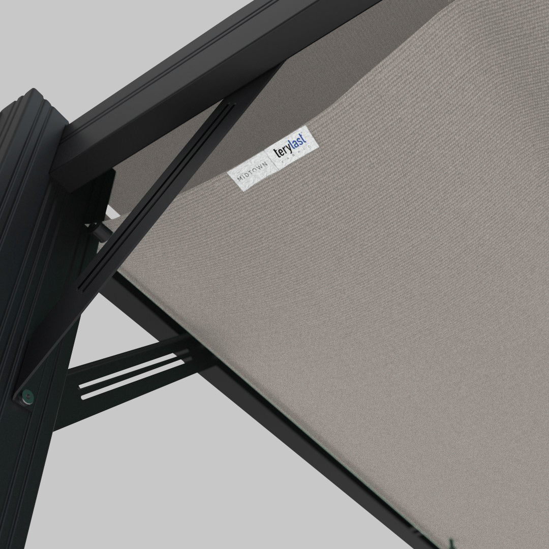 #configuration pergola_L shape #frame colour_Aluminum