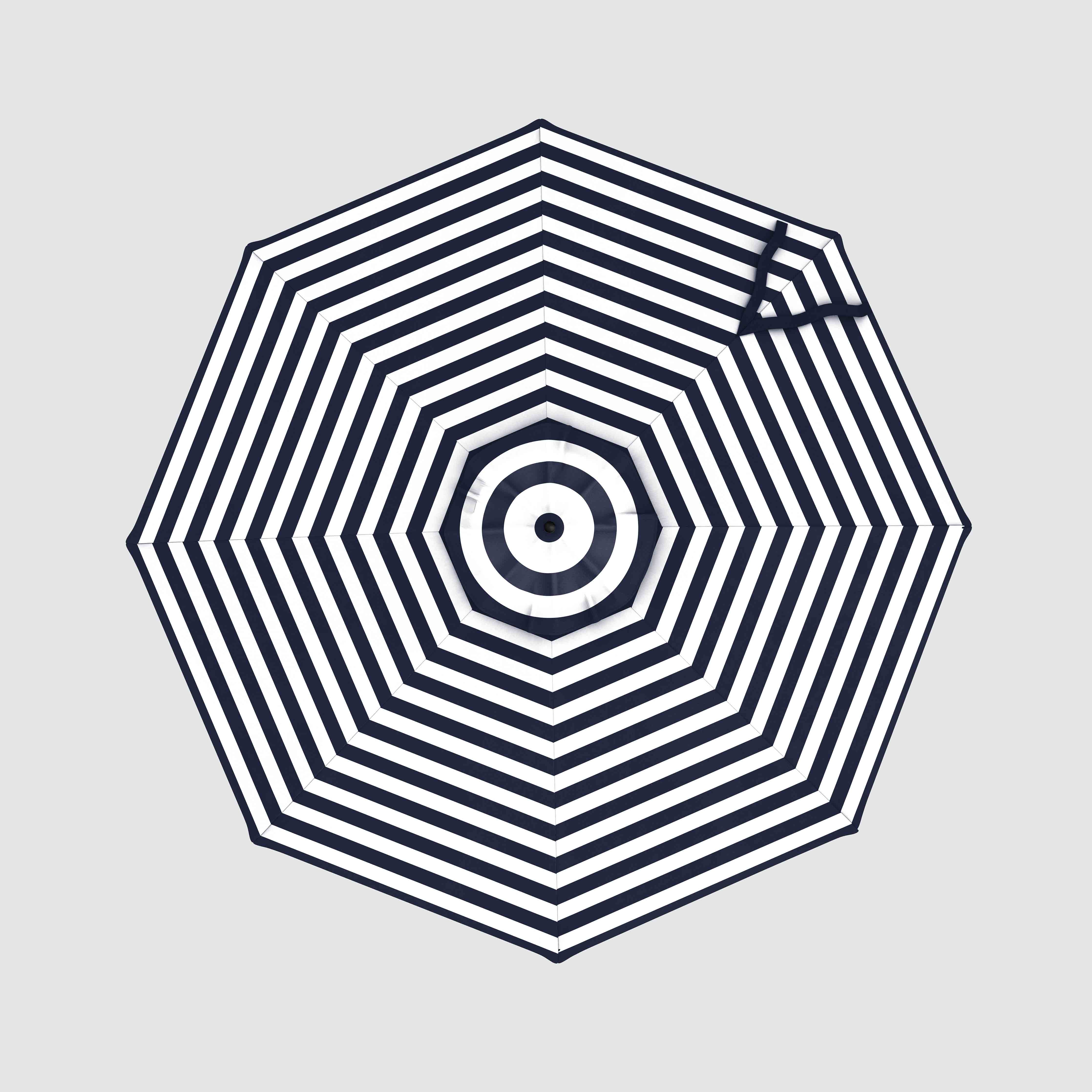 Auvent de rechange pour parasol de marché - Terylast Navy Stripes