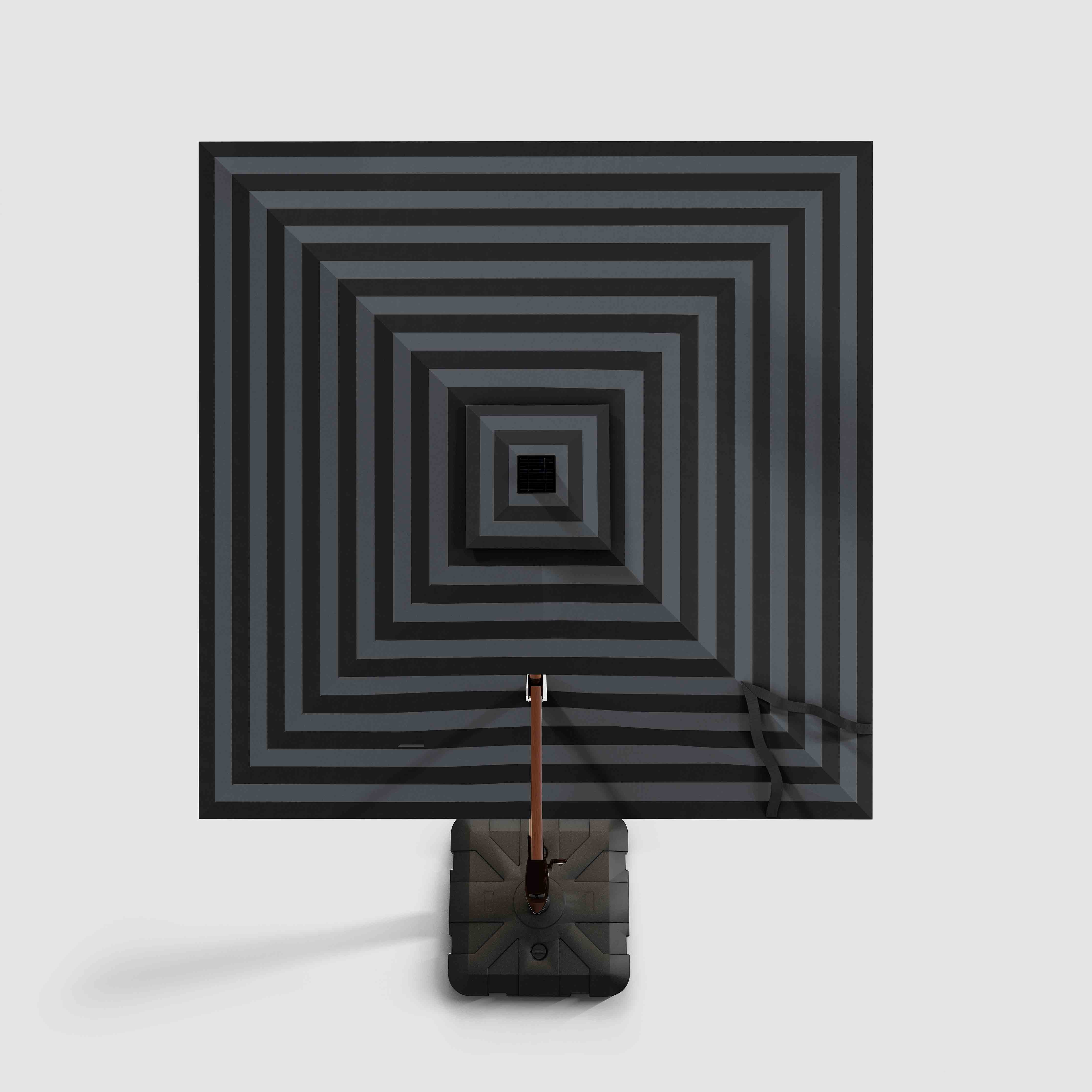 The Supreme Wooden™ - Sunbrella Black & Grey