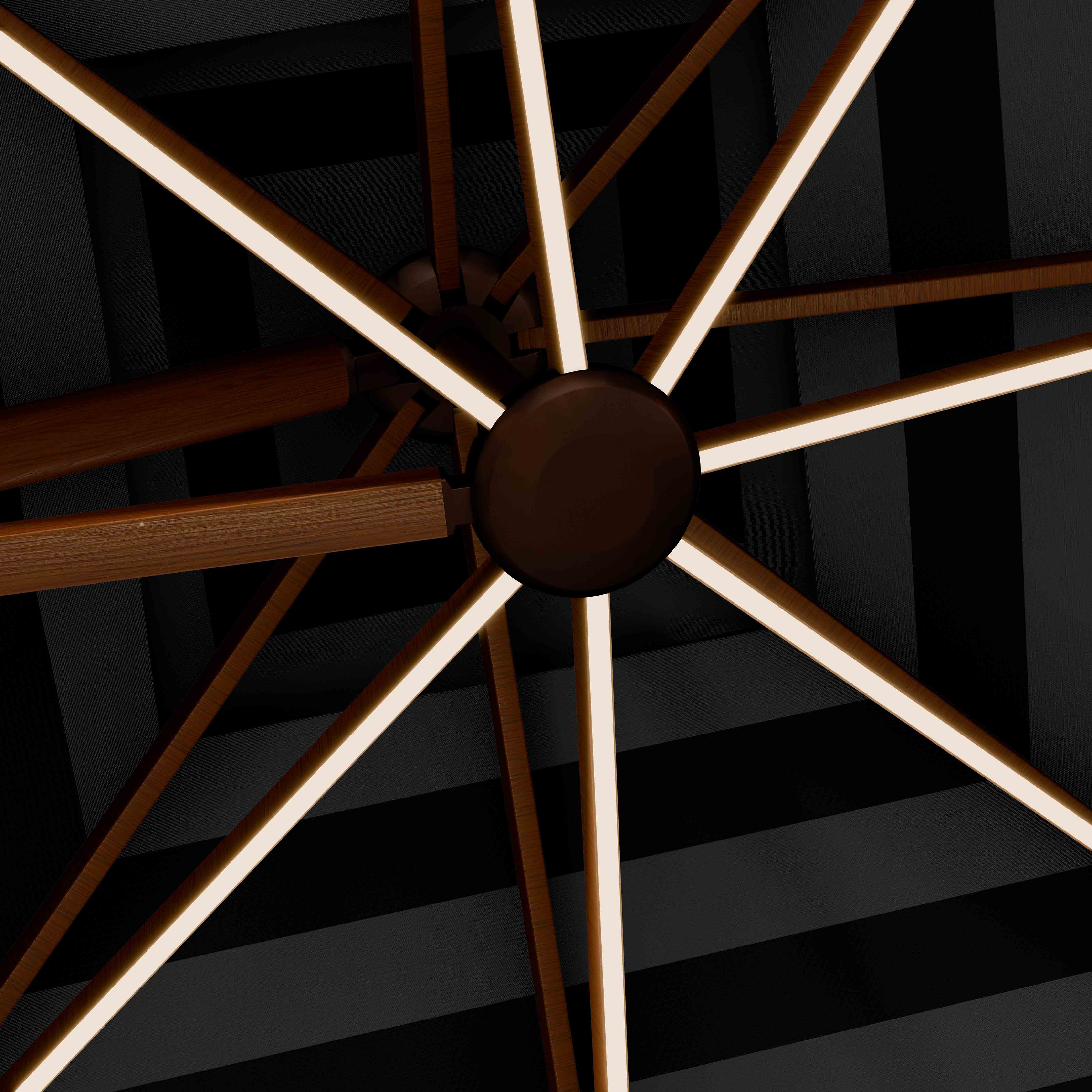 The Supreme Wooden™ - Sunbrella Black & Grey