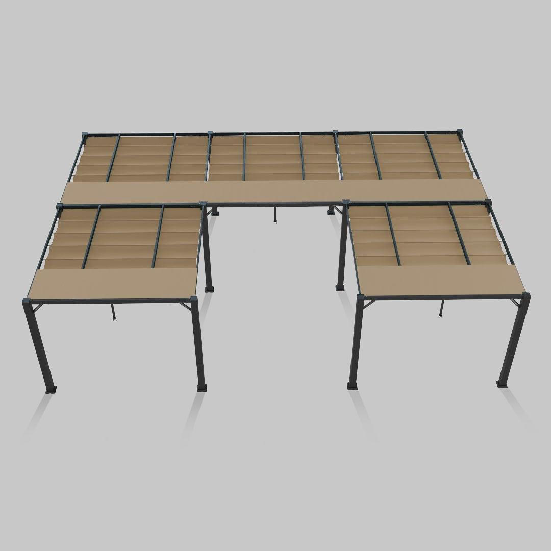 #configuration pergola_U shape #frame colour_Aluminum