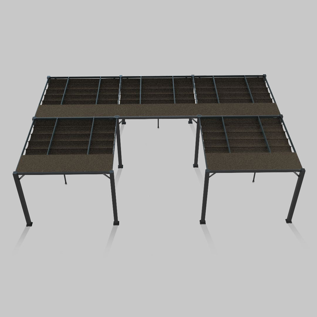 #configuration pergola_U shape #frame colour_Aluminum