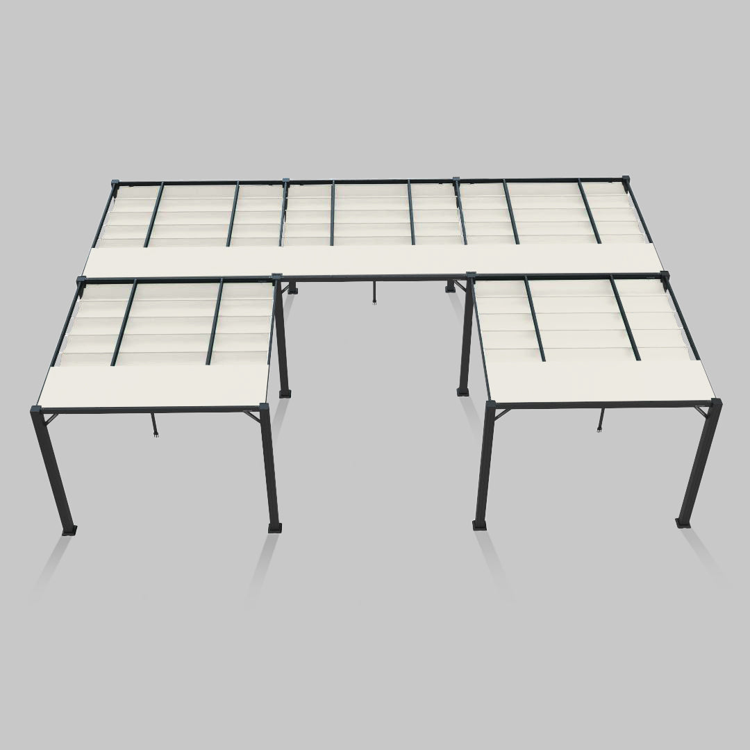 #configuration pergola_U shape #frame colour_Aluminum