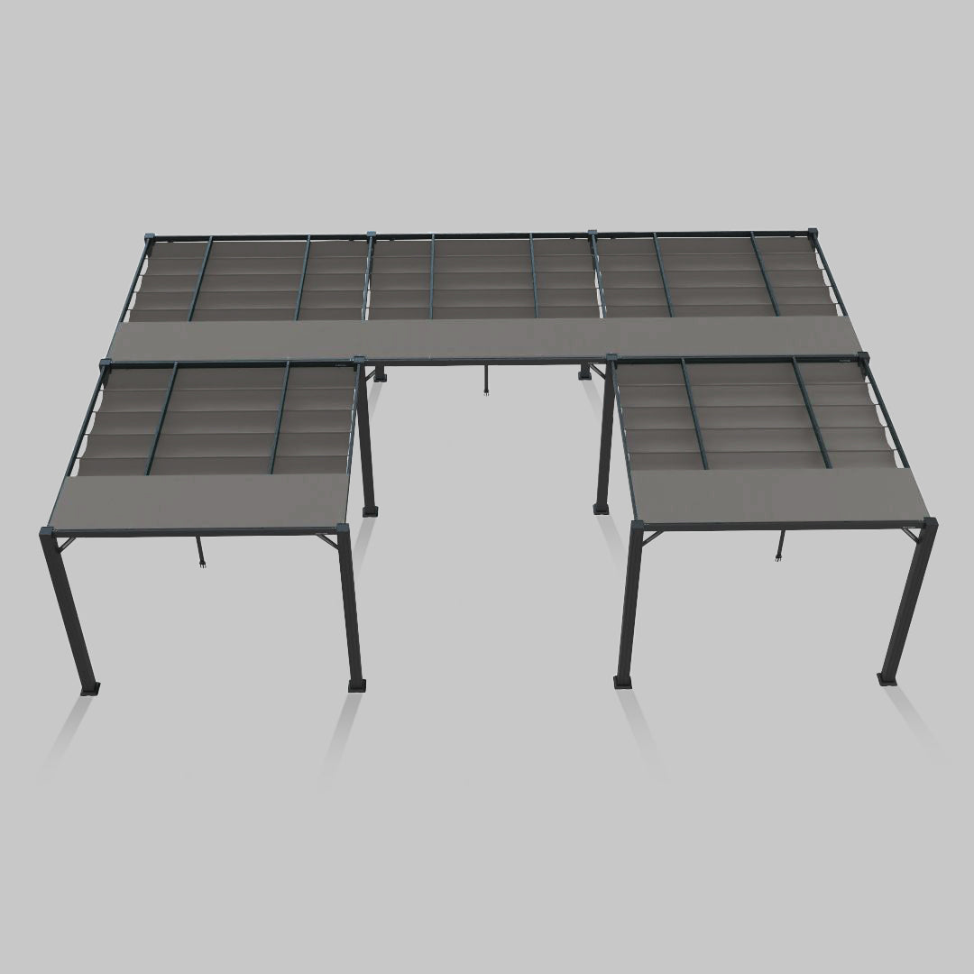#configuration pergola_U shape #frame colour_Aluminum