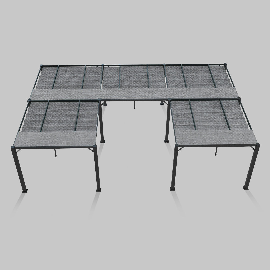 #configuration pergola_U shape #frame colour_Aluminum